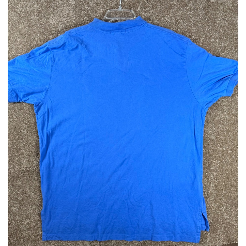 Polo Ralph Lauren Men's Royal Blue Short Sleeve Polo‎ Shirt XXL Embroidered Pony - Picture 9 of 10
